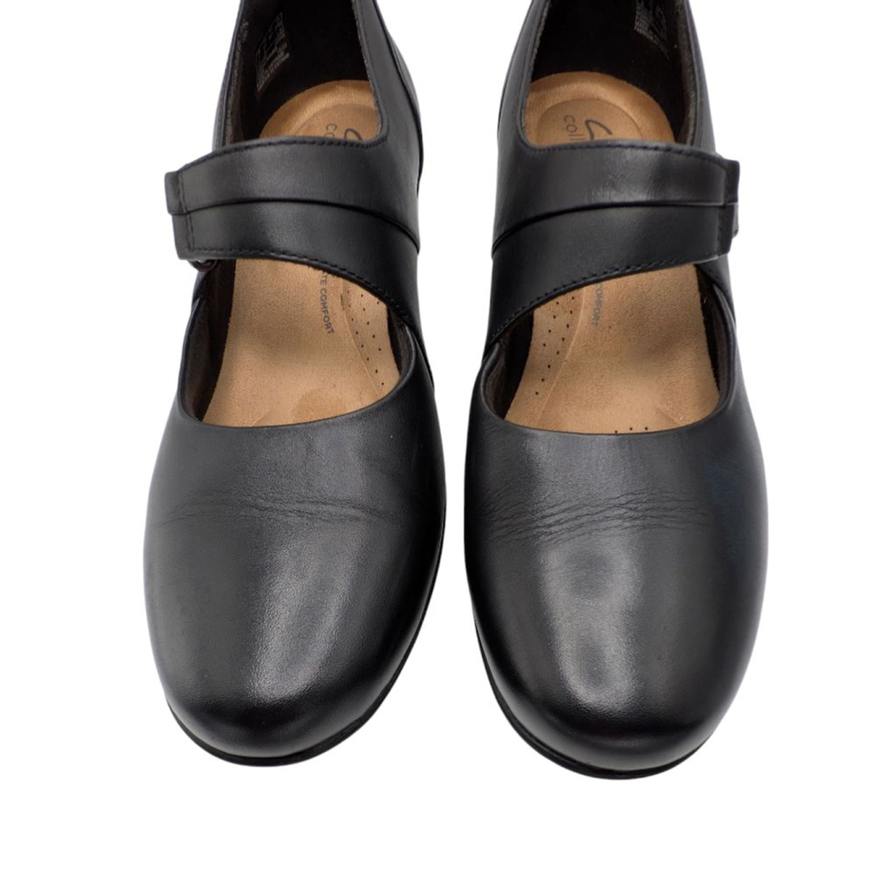 Clarks Women's Emslie Lulin Mary Jane Academia Classic Leather Size 8.5 - Picture 4 of 9